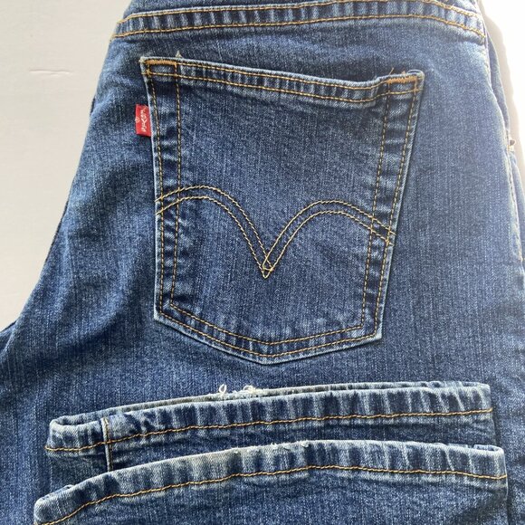 Levi’s 550 Jeans Women’s Stretch Boot Cut - Size 12M (32 x 31.5) - Dark Blue - Picture 12 of 13